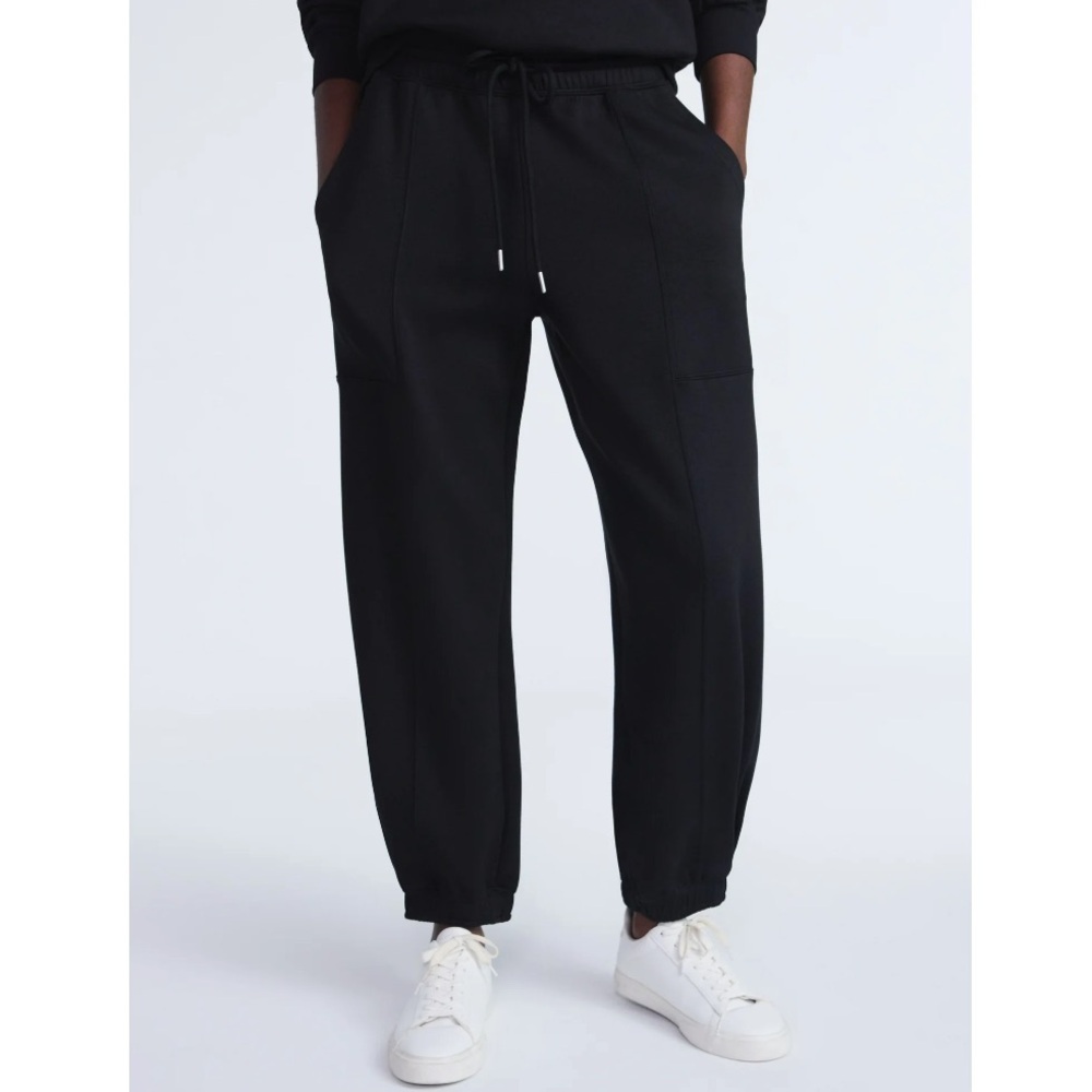 Scoop Scubaknit Black Barrel Sweatpants Pants Size M